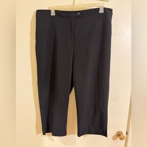 Maggie Barnes Black Straight-Leg Pull-On Pants